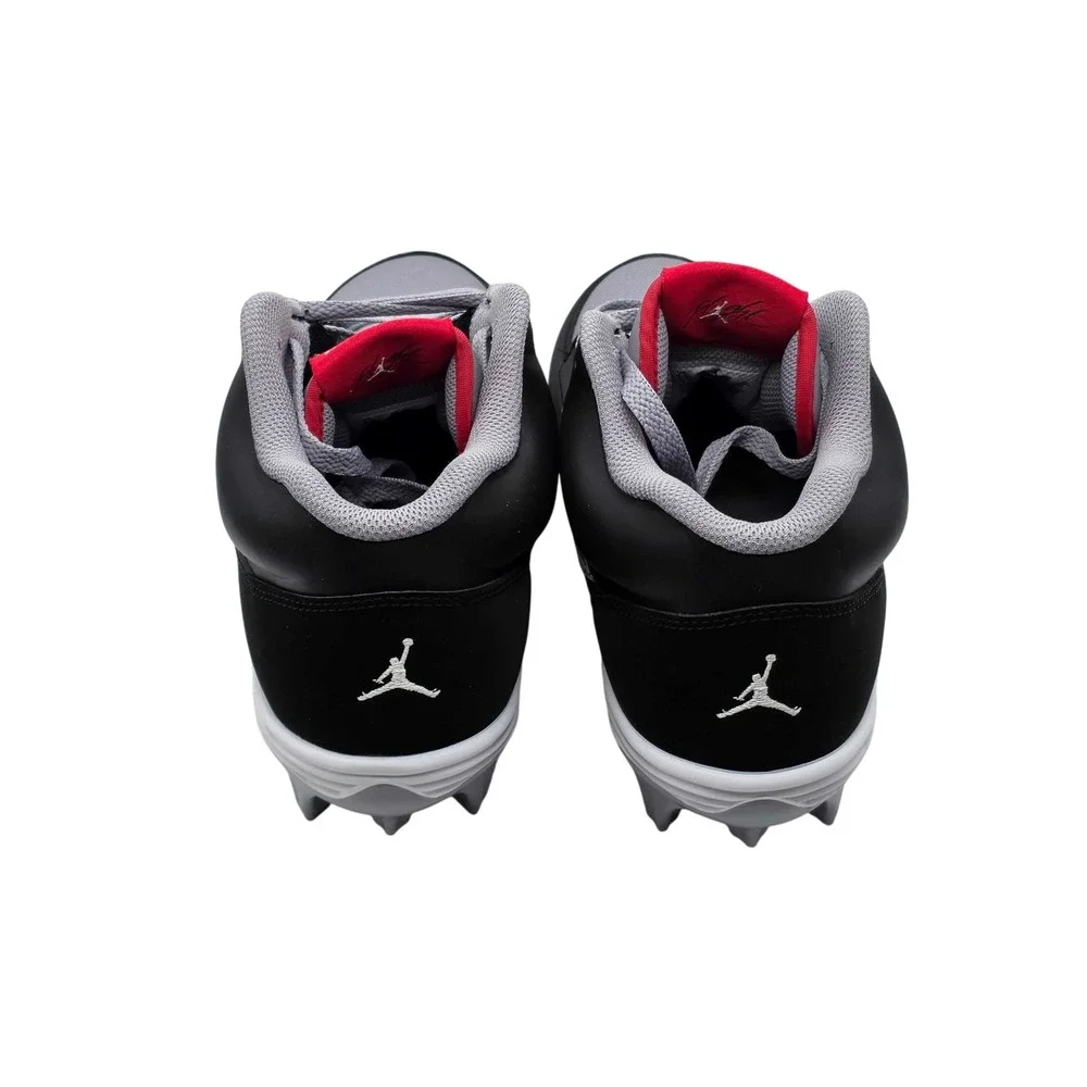 Jordan Stadium 90 Low TD Football Cleats Black Cement Mens 9.5 HQ0210-060 NEW